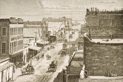 Street in Virginia City, Nevada, from 